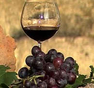 A glass of Sicily wine